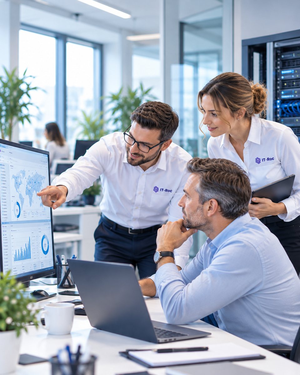 Das Team von IT-Roc bei der Arbeit