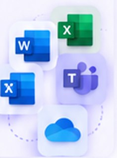 Software-Kacheln mit Office-Programmen und Online-Speicher